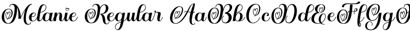 Melanie Regular font