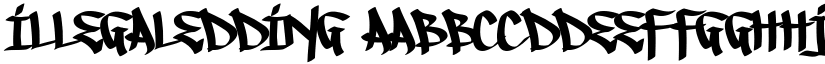 IllegalEdding font