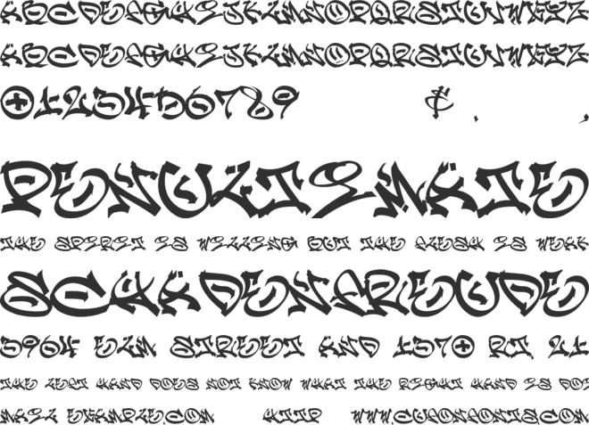 Graffpity font preview