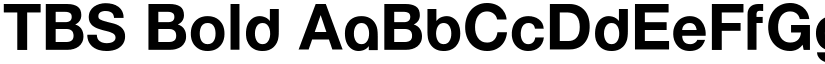 TBS Bold font