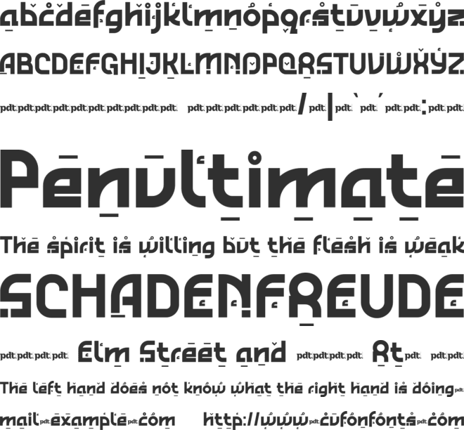 Reywak Personal Use font preview
