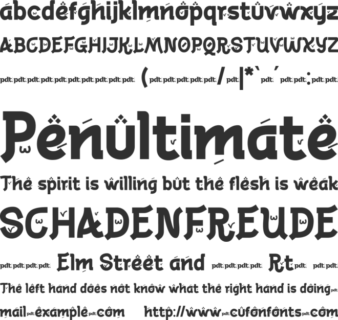 Noytur Personal use font preview