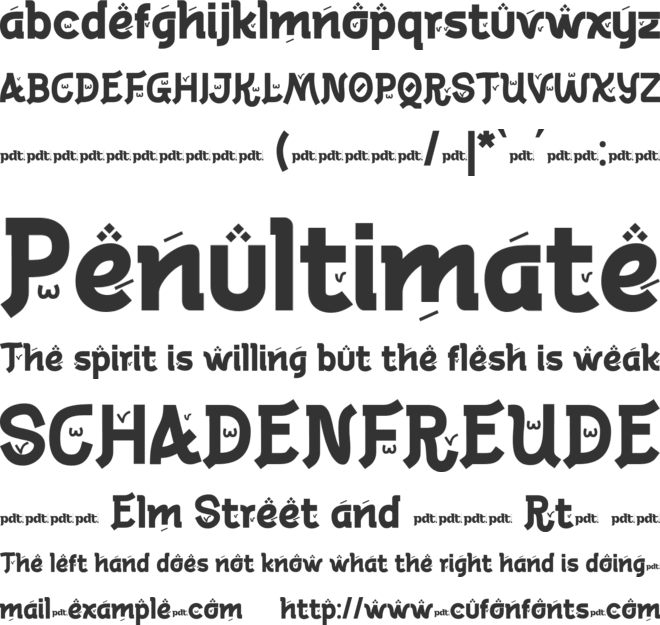 Noytur Personal use font preview