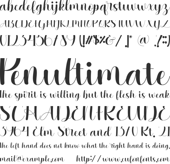 Lovelylife font preview