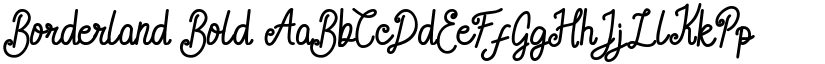 Borderland Bold font