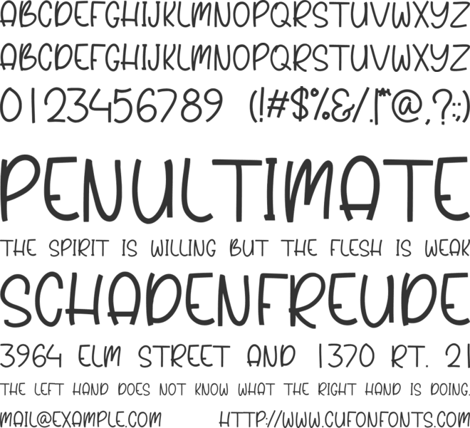 Boomer Smooch font preview