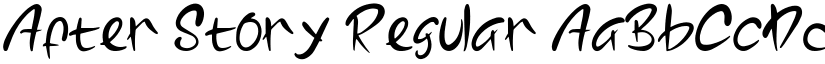 After Story font download