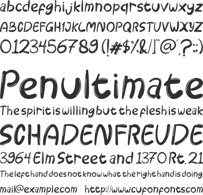 Birthday Party font preview
