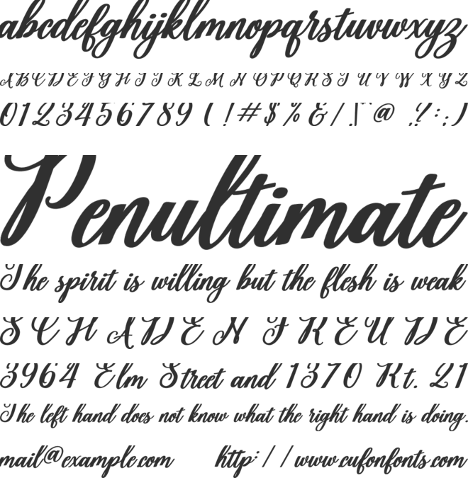 Black Quote font preview