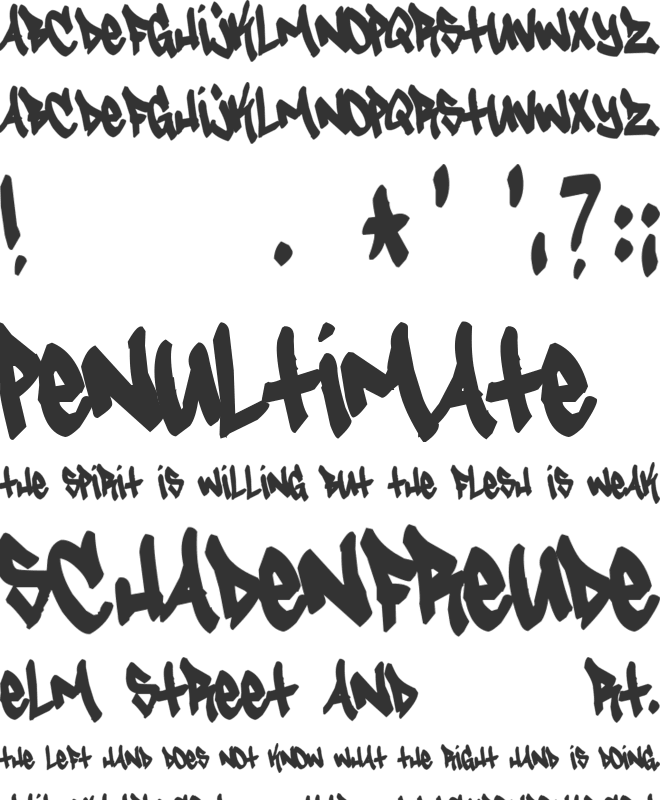 Tagster font preview