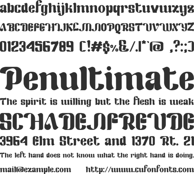 Merry Land font preview