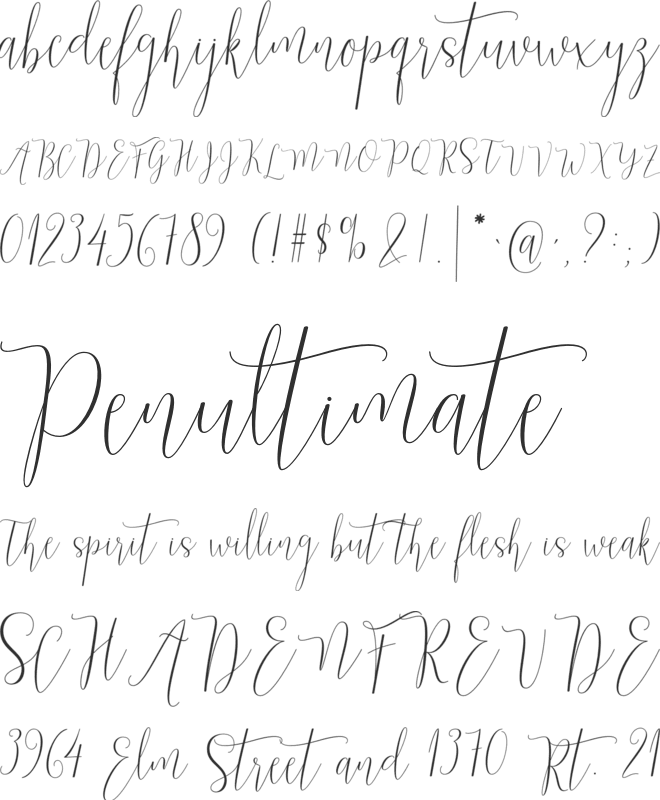 Marioline font preview