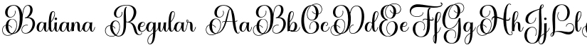 Baliana font download