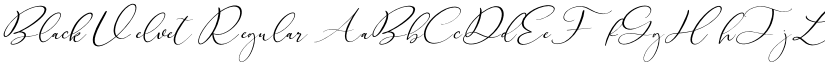 Black Velvet Regular font