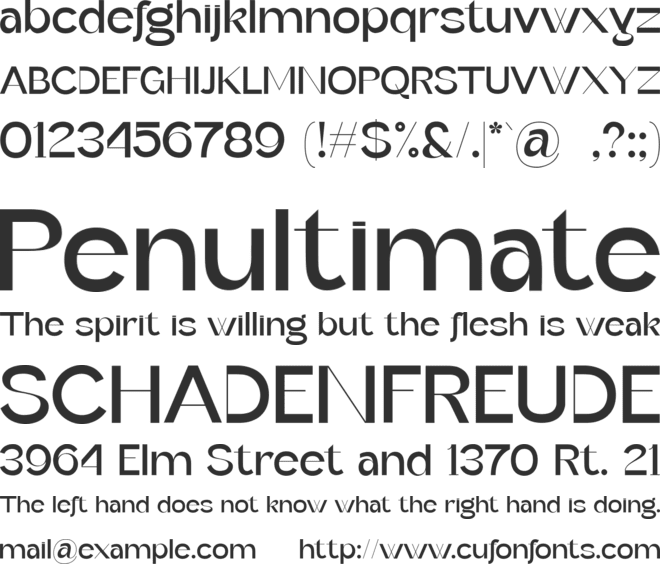 Geffroge Authentic font preview