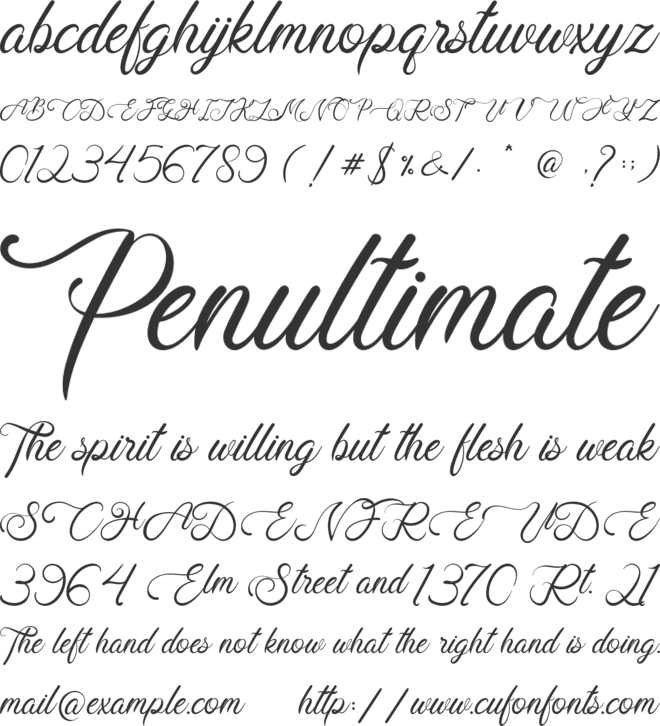 Lathin Sandy font preview