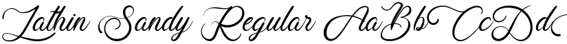 Lathin Sandy Regular font