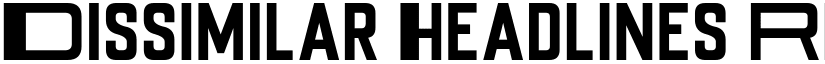 Dissimilar Headlines font download