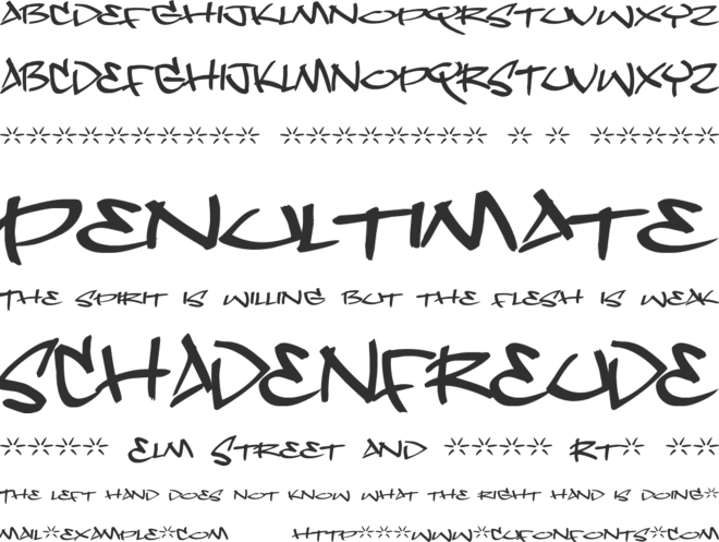Dope Jam font preview
