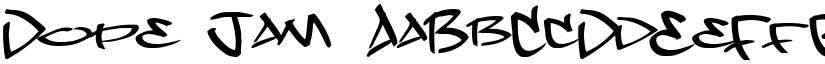 Dope Jam font