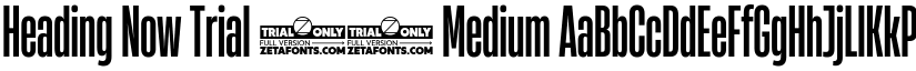 Heading Now Trial 25 Medium font