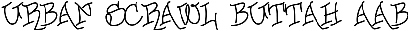 Urban Scrawl Buttah font