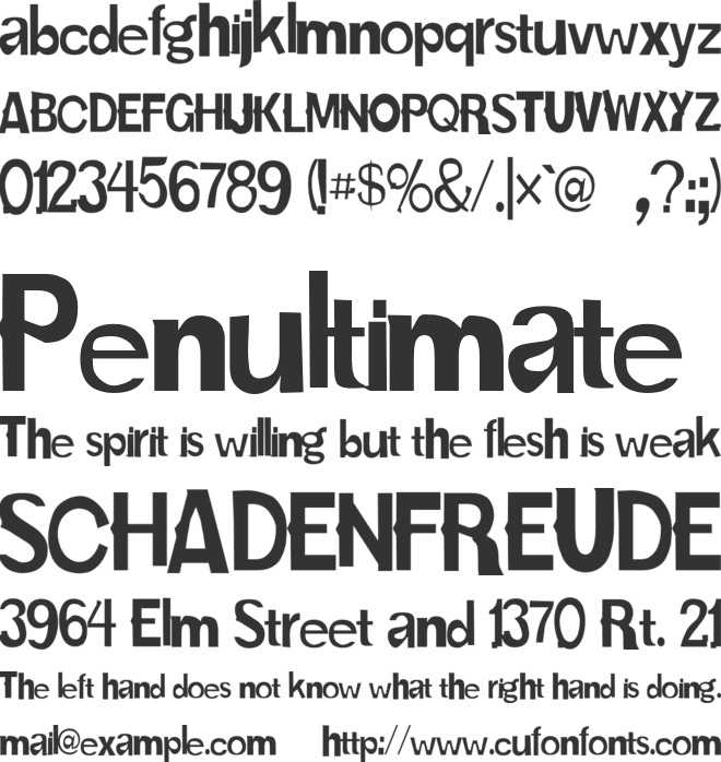 Karloff font preview