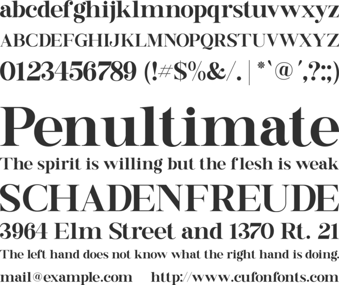 Buttershine Serif font preview