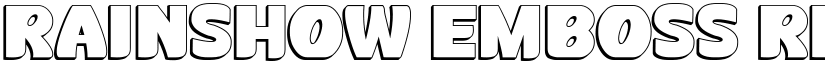Rainshow Emboss Regular font