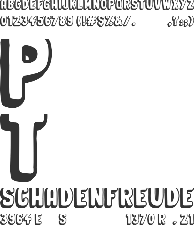 Organic Relief font preview