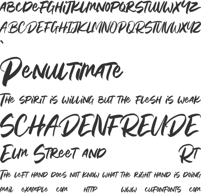 Harashi Free font preview