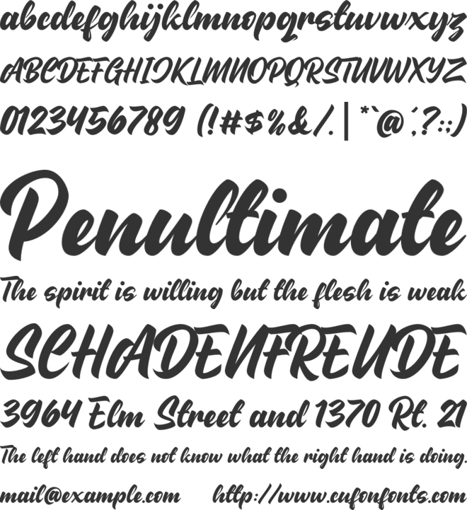 Heart Blues font preview