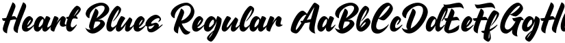 Heart Blues Regular font