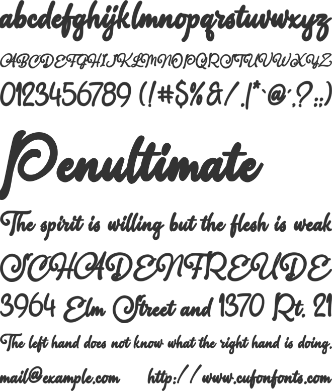 Hollister Switch font preview