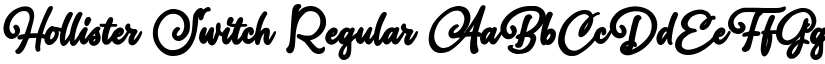Hollister Switch Regular font
