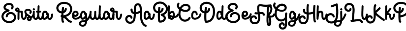 Ersita Regular font