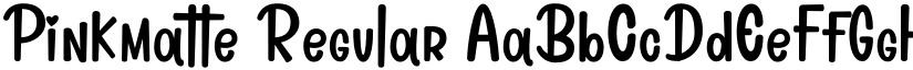 Pinkmatte Regular font