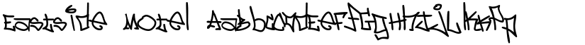 Eastside Motel font