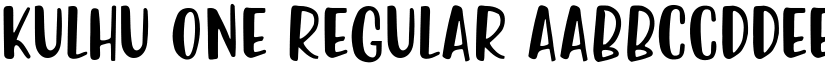 Kulhu One Regular font