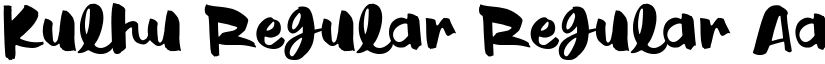 Kulhu Regular Regular font