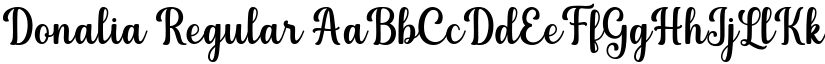 Donalia Regular font