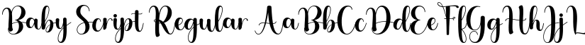 Baby Script Regular font