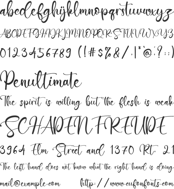 Green Day font preview