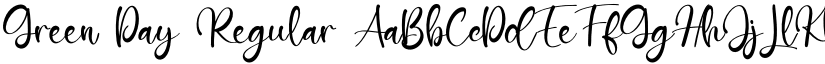 Green Day Regular font