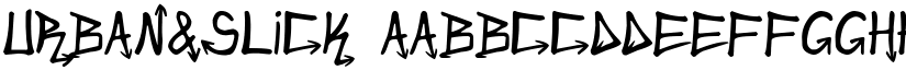 Urban&Slick font