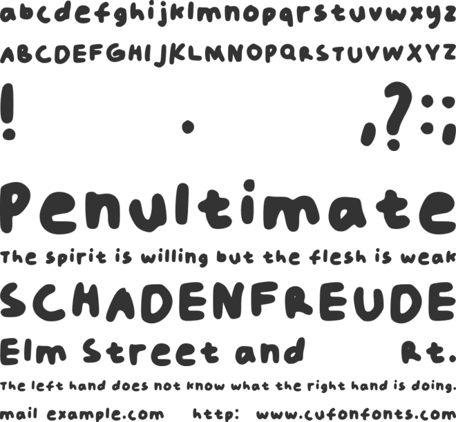 Mimpi Indah font preview