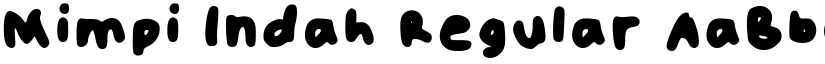 Mimpi Indah Regular font