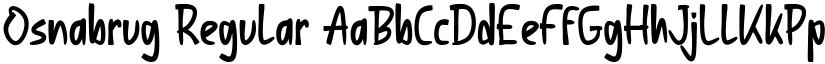 Osnabrug Regular font