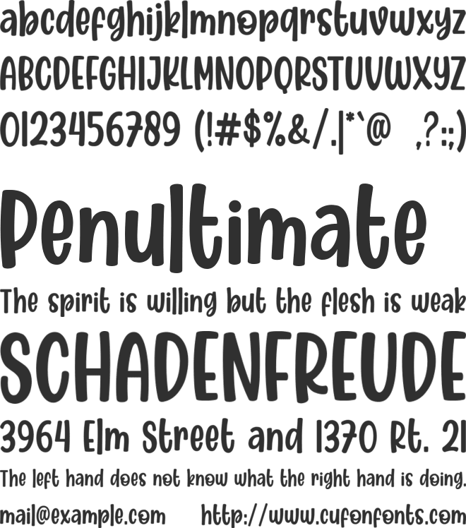 Cafe Matcha font preview