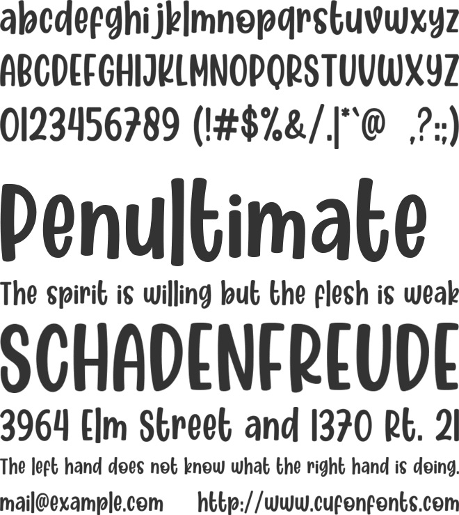 Cafe Matcha font preview